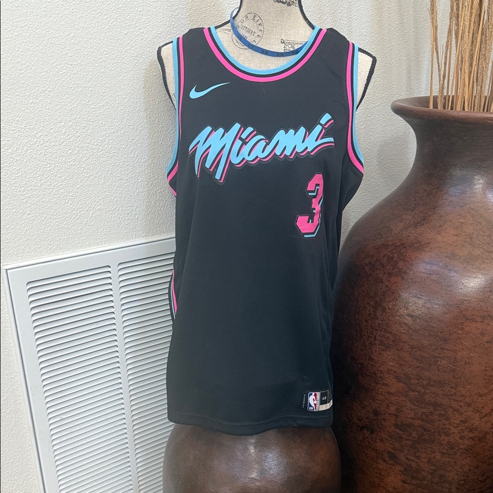 Nike Black and Pink Miami Jersey
